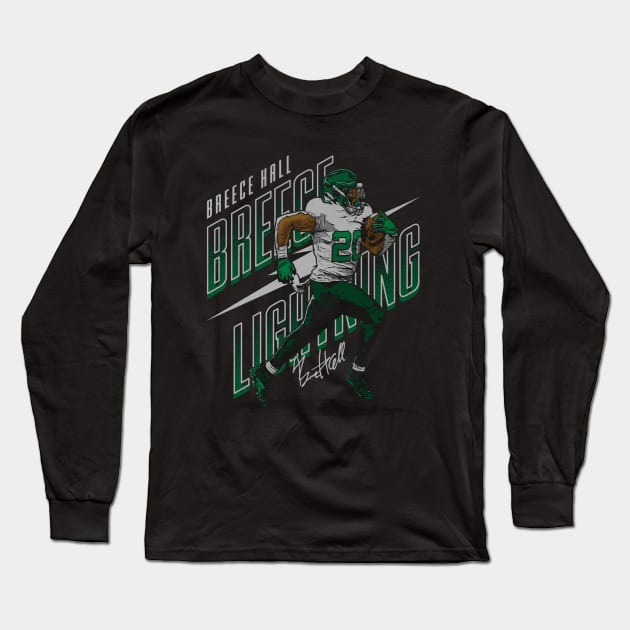 Breece Hall New York J Breece Lightning Long Sleeve T-Shirt by Chunta_Design